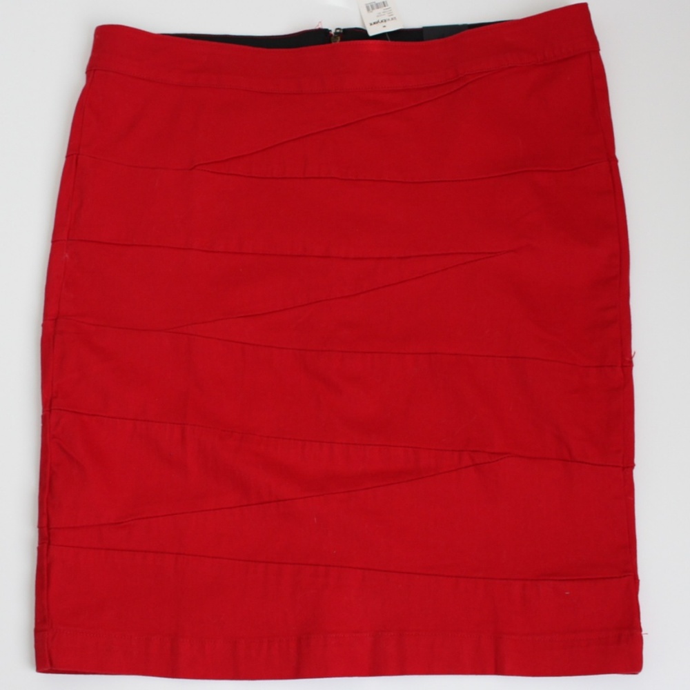 NWT Lane Bryant Red Stretch Skirt size 18